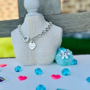 16" Return to Tiffany Heart Tag Toggle Necklace in Silver